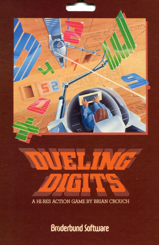 Front Cover for Dueling Digits (Apple II): from the collection of the artist