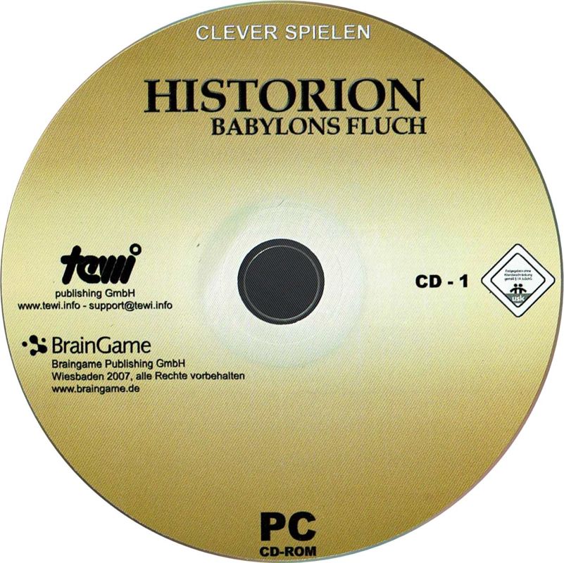 Media for Historion: Babylons Fluch (Windows) (Clever Spielen release): Disc 1