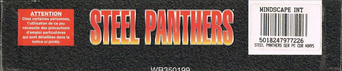 Spine/Sides for Steel Panthers (DOS): Bottom