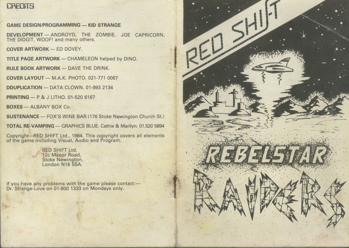 Rebelstar Raiders cover or packaging material - MobyGames