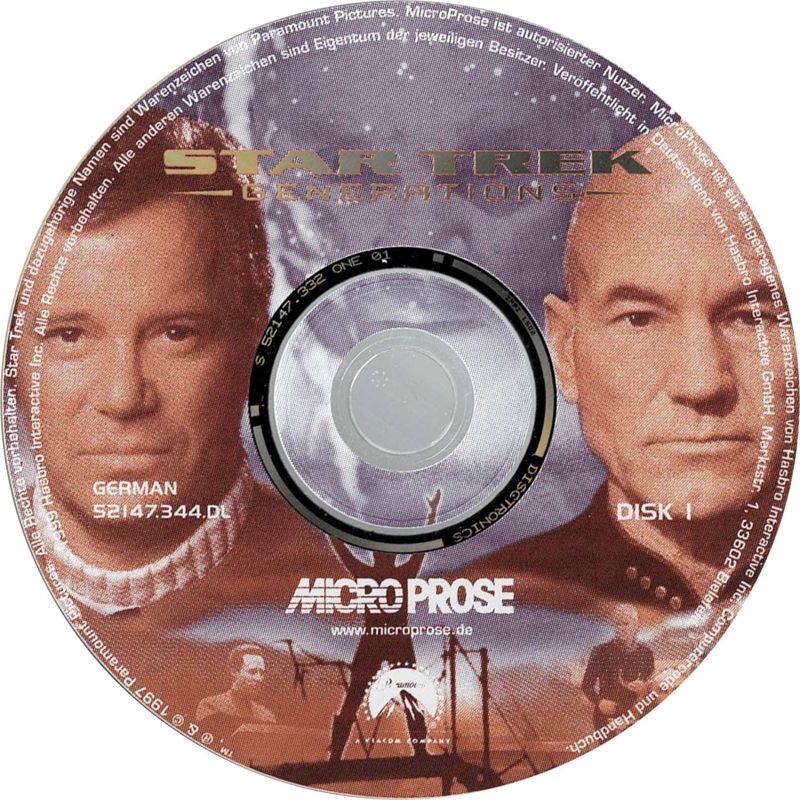 Media for Star Trek: Generations (Windows) (Re-release): Disc 1