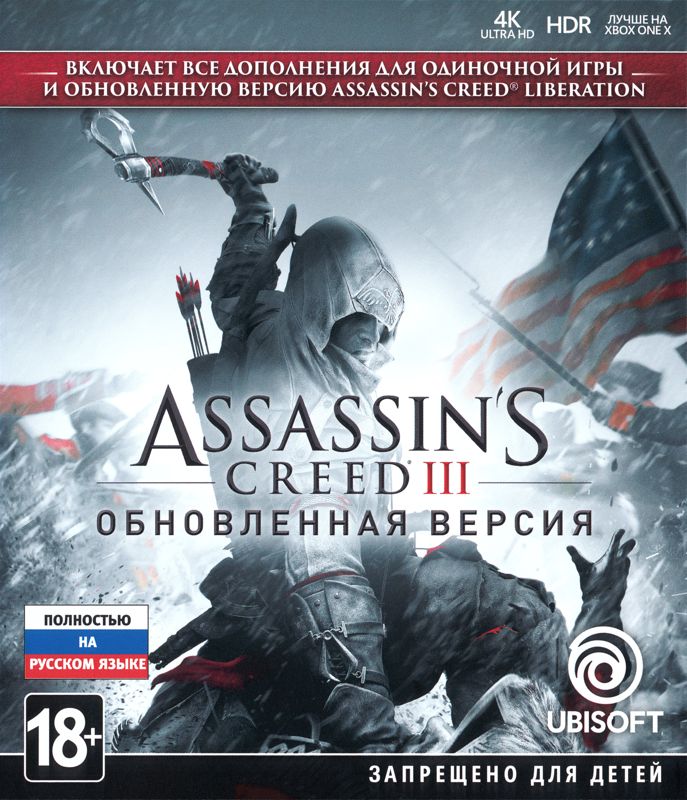 Front Cover for Assassin's Creed III: Remastered (Xbox One)