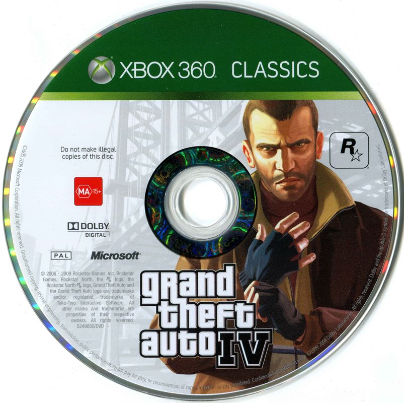 Media for Grand Theft Auto IV (Xbox 360) (Classics release)