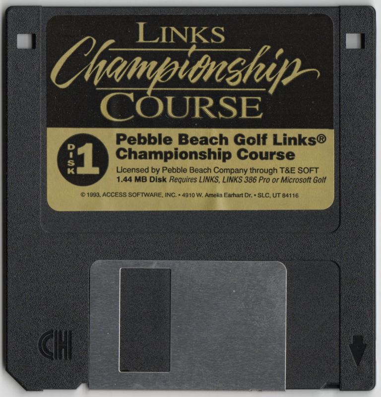 Media for Links: Championship Course - Pebble Beach (DOS): Disk 1