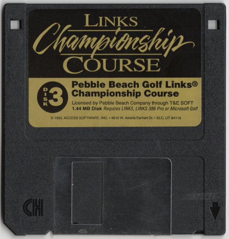 Media for Links: Championship Course - Pebble Beach (DOS): Disk 3