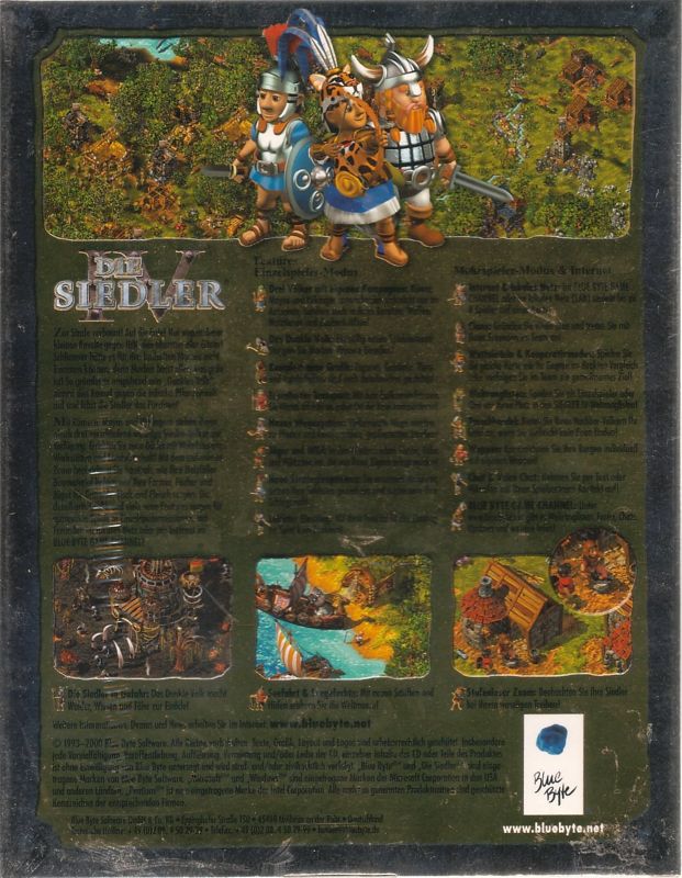Back Cover for The Settlers: Fourth Edition (Windows)