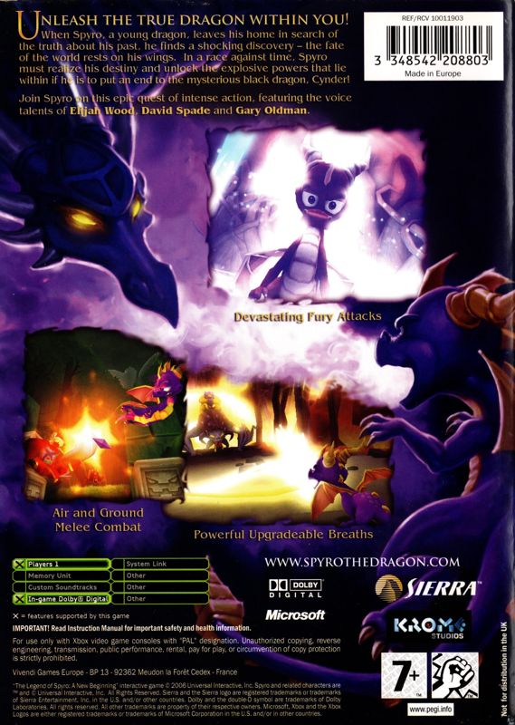 the legend of spyro a new beginning ps2 cover