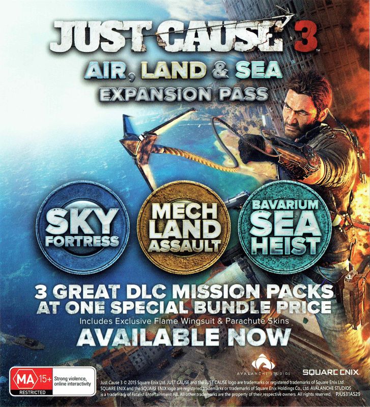 Advertisement for Just Cause 3 (Day One Edition) (Xbox One)