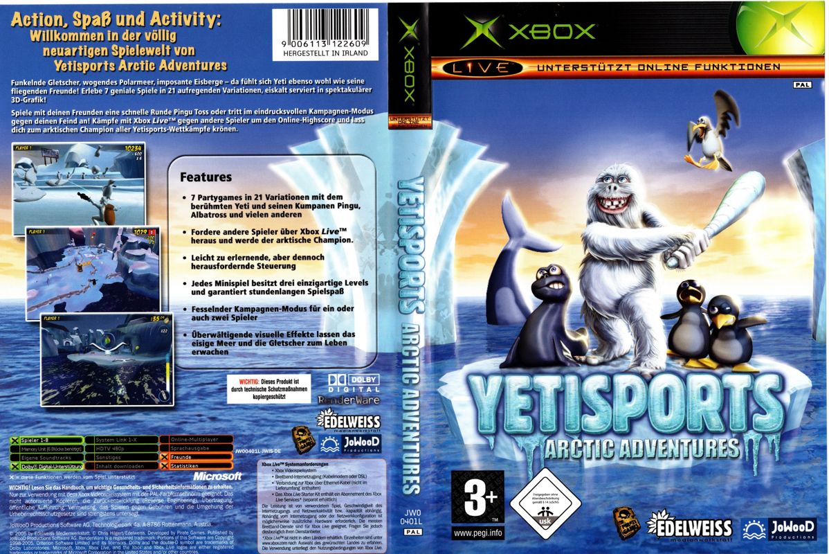 Yetisports: Arctic Adventures cover or packaging material - MobyGames