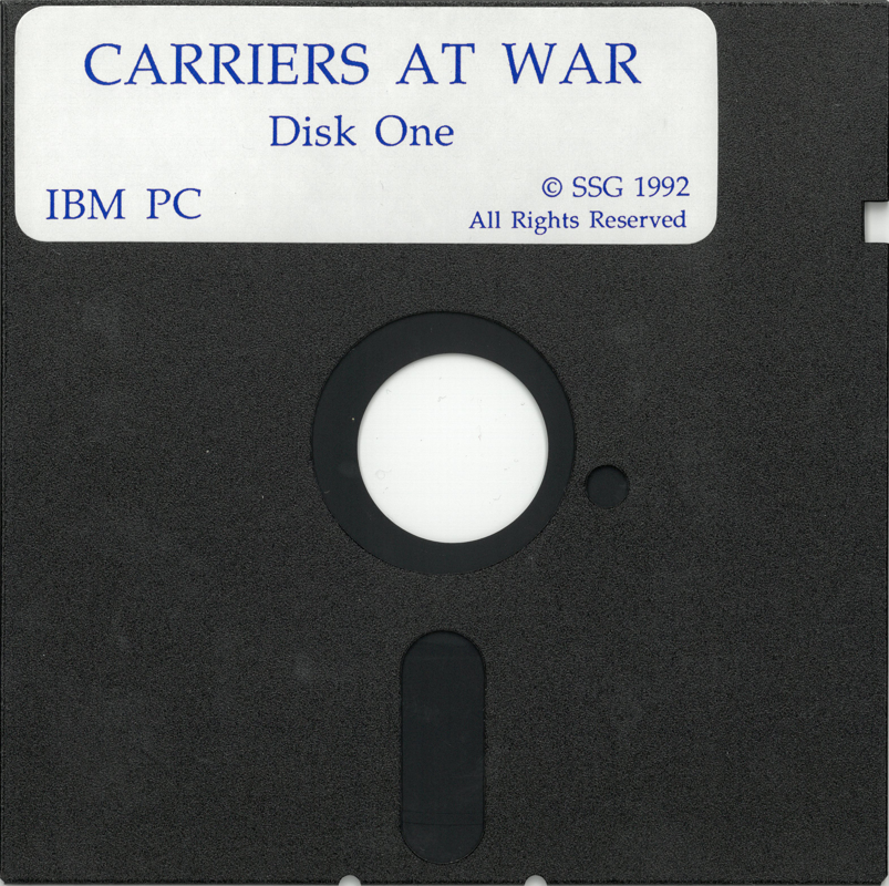 Media for Carriers at War (DOS) (5.25" floppy disk release): Disk 1