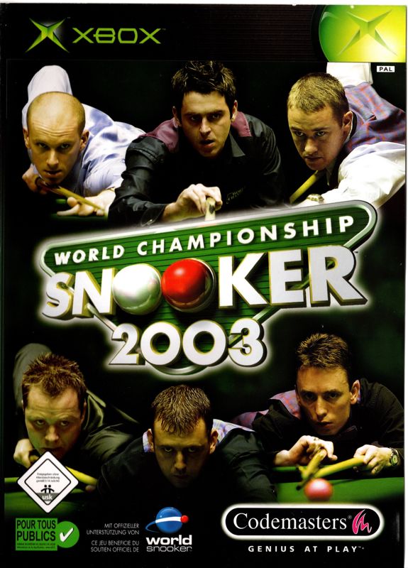 Front Cover for World Championship Snooker 2003 (Xbox)