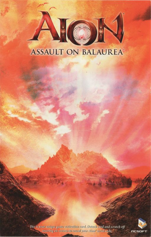 Other for Aion: Assault on Balaurea (Windows): Activation Card Backdrop (Front)