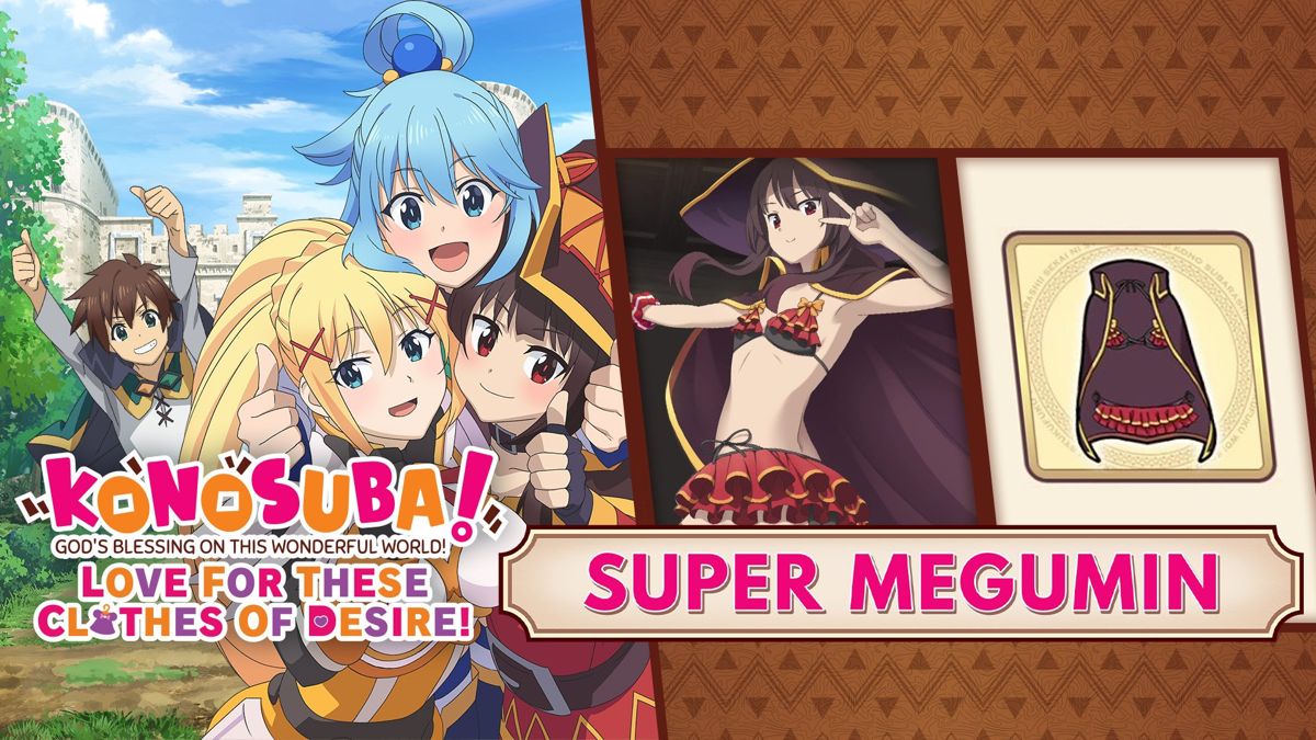 Front Cover for KonoSuba! God's Blessing on this Wonderful World! Love for These Clothes of Desire! - Super Megumin (Nintendo Switch) (download release)