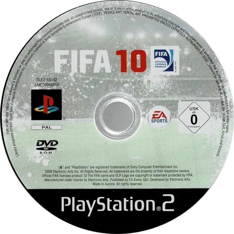Media for FIFA Soccer 10 (PlayStation 2)
