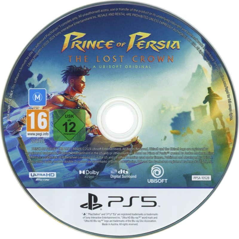 Prince of Persia: The Lost Crown cover or packaging material