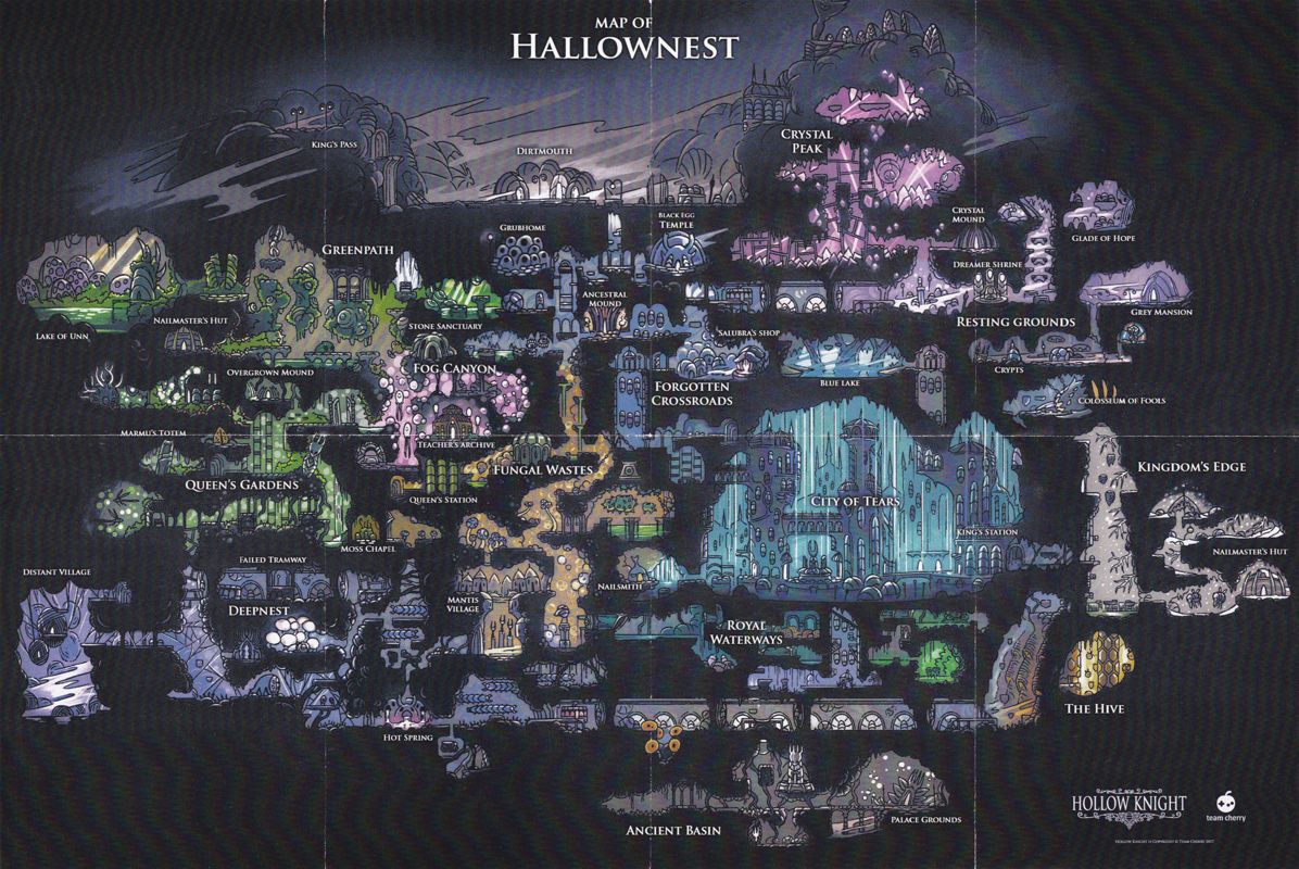 Map for Hollow Knight (Limited Edition) (Linux and Macintosh and Windows)