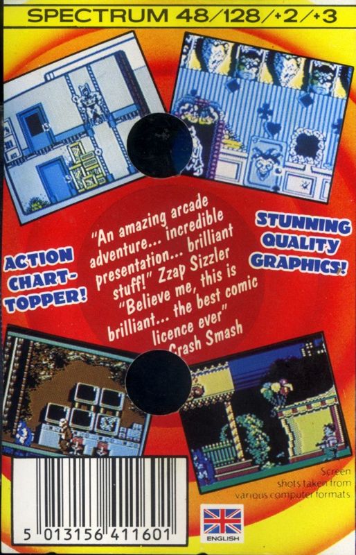 Back Cover for Batman: The Caped Crusader (ZX Spectrum)