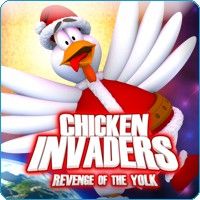 Front Cover for Chicken Invaders: Revenge of the Yolk - Christmas Edition (Windows) (Reflexive Entertainment release)