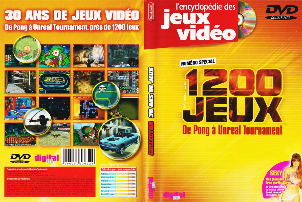 Full Cover for 1200 jeux: De Pong à Unreal Tournament (Windows)