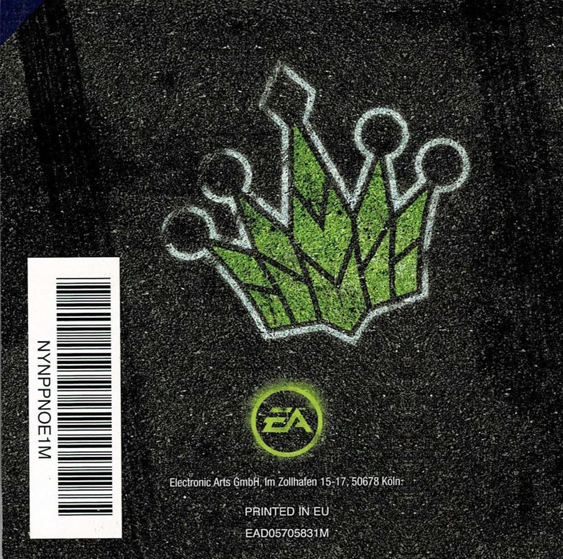 Manual for Need for Speed: ProStreet (Nintendo DS): Back