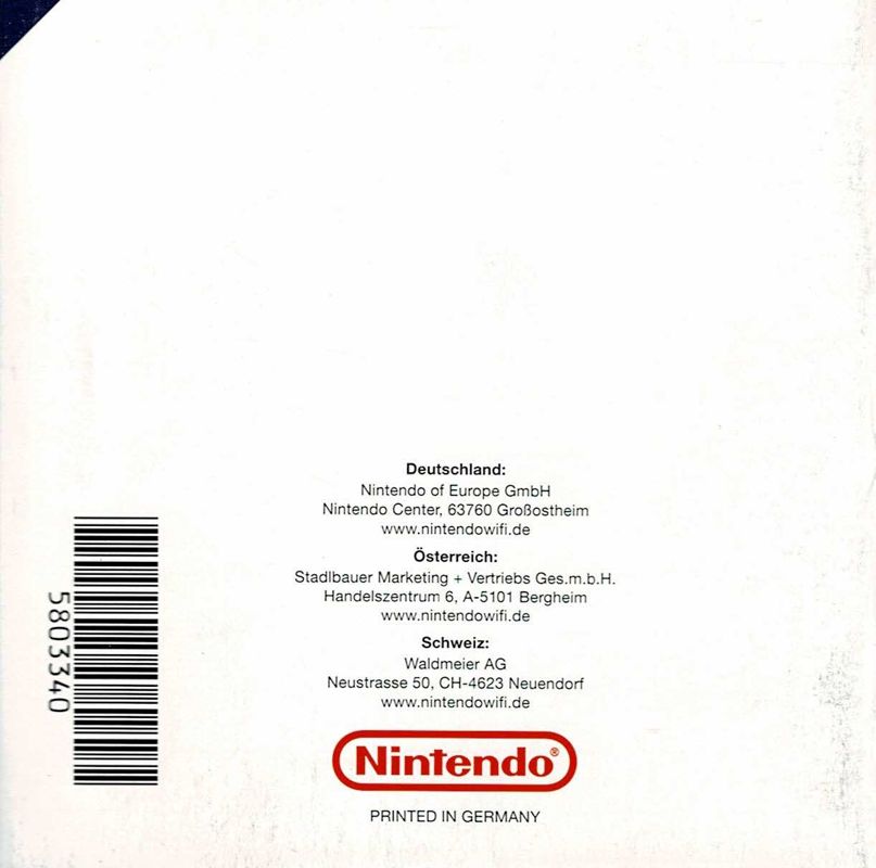 Manual for Need for Speed: ProStreet (Nintendo DS): Nintendo Wi-Fi Connection Manual - Back