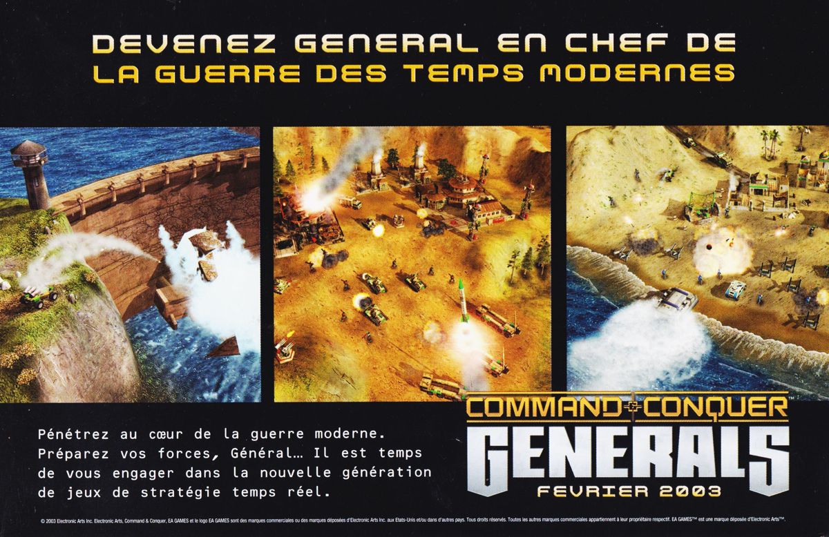 Advertisement for 1503 A.D.: The New World (Windows): Command & Conquer: Generals
