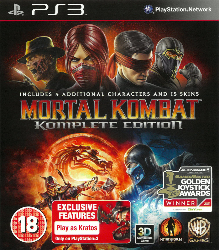 Front Cover for Mortal Kombat: Komplete Edition (PlayStation 3)