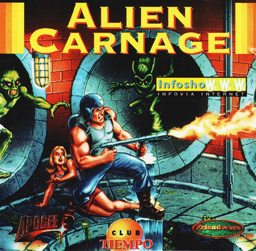 Front Cover for Alien Carnage (DOS) (Friendware/Telefonica release)