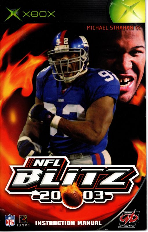 Manual for NFL Blitz 20-03 (Xbox): Front