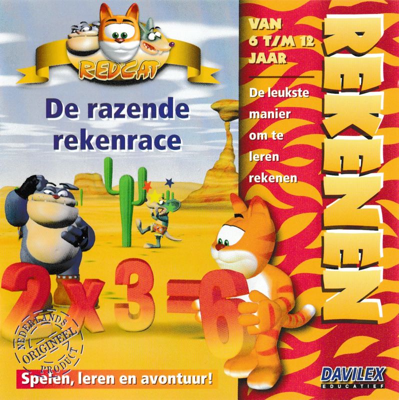 Other for RedCat: Rekenen - De Razende Rekenrace (DOS and Windows and Windows 3.x): Jewel Case - Front