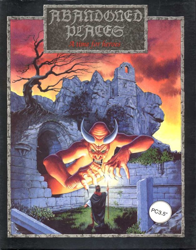 Front Cover for Abandoned Places: A Time for Heroes (DOS) (3.5" floppy disk release)