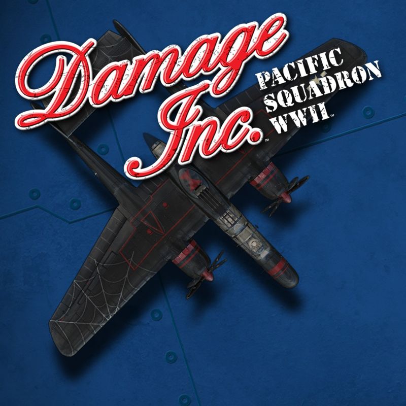 Front Cover for Damage Inc.: Pacific Squadron WWII - P-61 "Mauler" Black Widow (PlayStation 3) (PSN release)