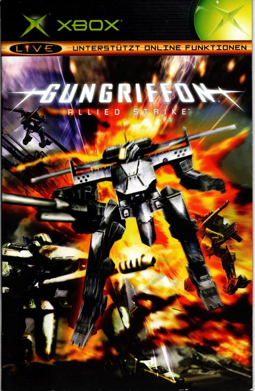 Manual for Gungriffon: Allied Strike (Xbox): Front