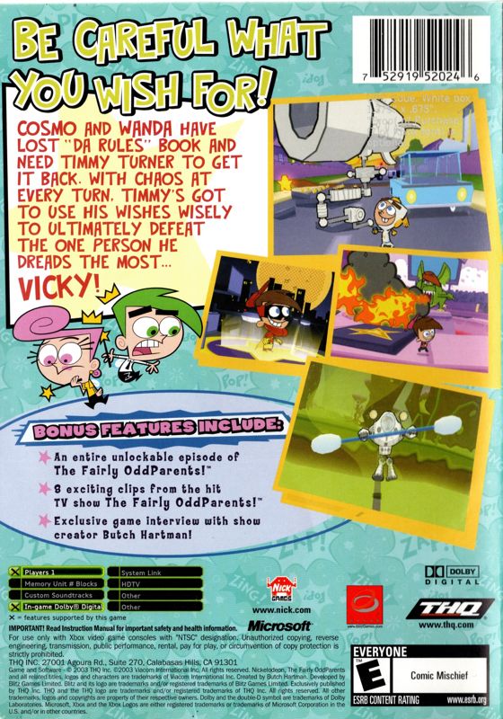 The Fairly OddParents!: Breakin' da Rules cover or packaging material ...