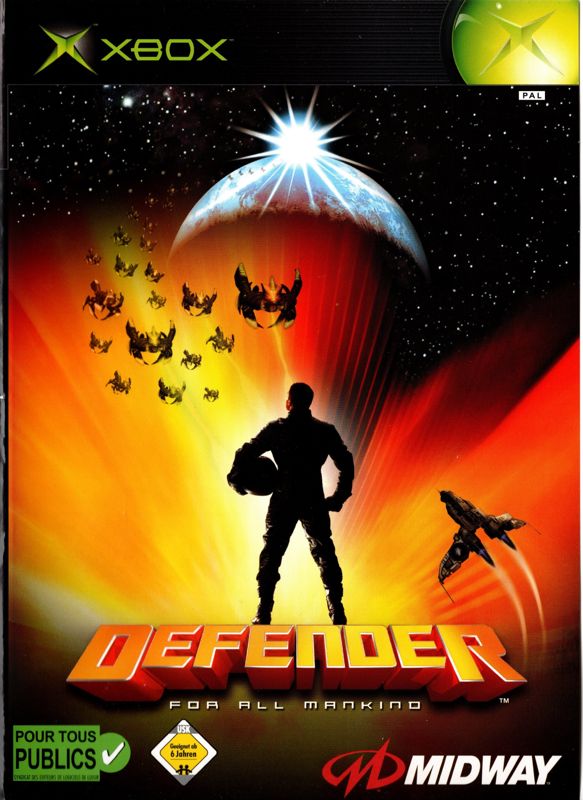 Front Cover for Defender (Xbox)