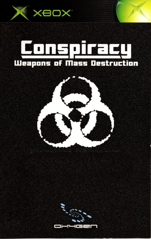 Manual for Conspiracy: Weapons of Mass Destruction (Xbox): Front