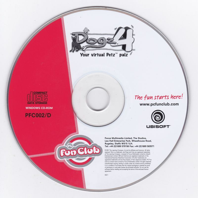 Media for Dogz 4 (Windows) (Focus Multimedia's "PC Fun Club" release)