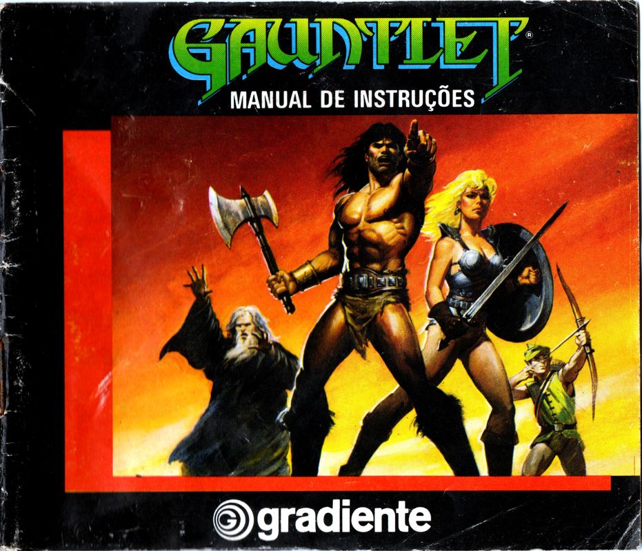 Manual for Gauntlet (NES) (Gradiente release): Front