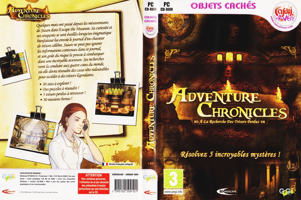 Other for Adventure Chronicles: The Search for Lost Treasure (Windows): Keep Case - Full