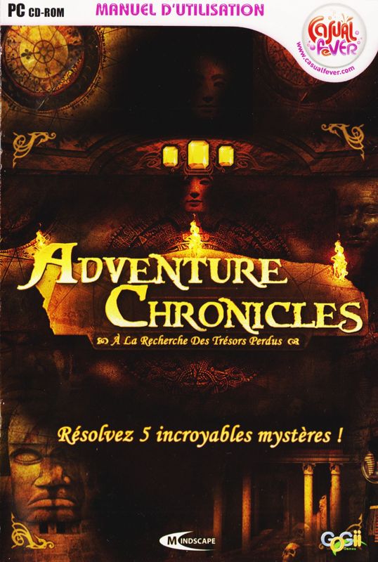 Manual for Adventure Chronicles: The Search for Lost Treasure (Windows): Front (8-page)