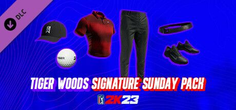 Front Cover for PGA Tour 2K23: Tiger Woods Signature Sunday Pack (Windows) (Steam release)