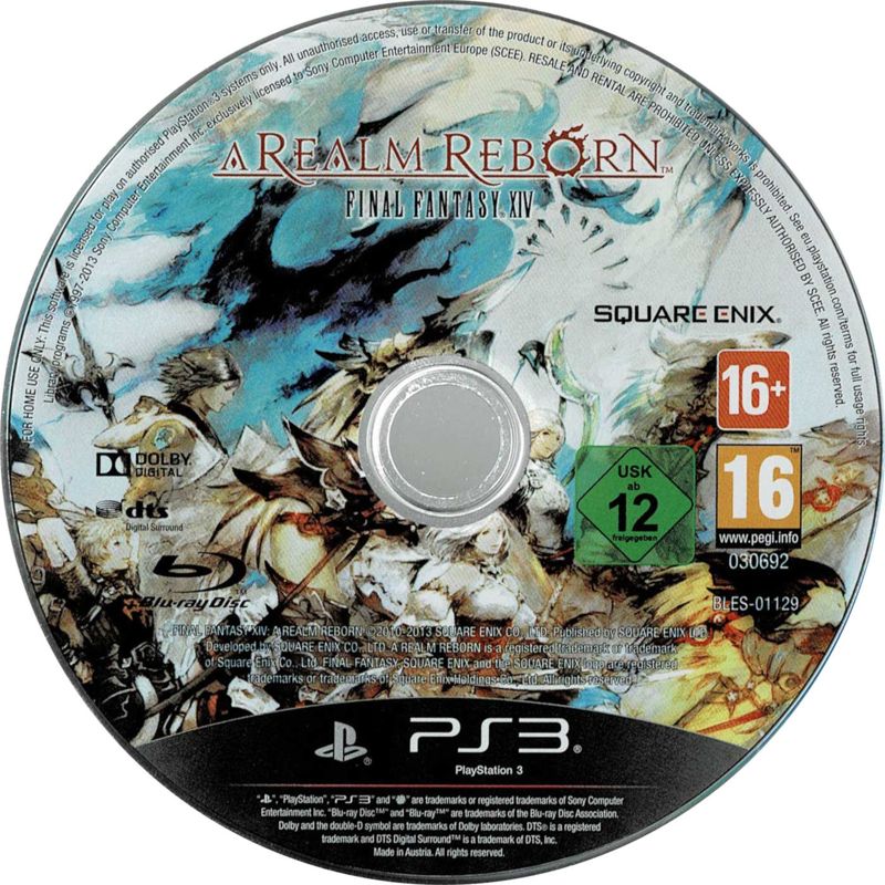 Media for Final Fantasy XIV Online: A Realm Reborn (Collector's Edition) (PlayStation 3) (Bundle version)
