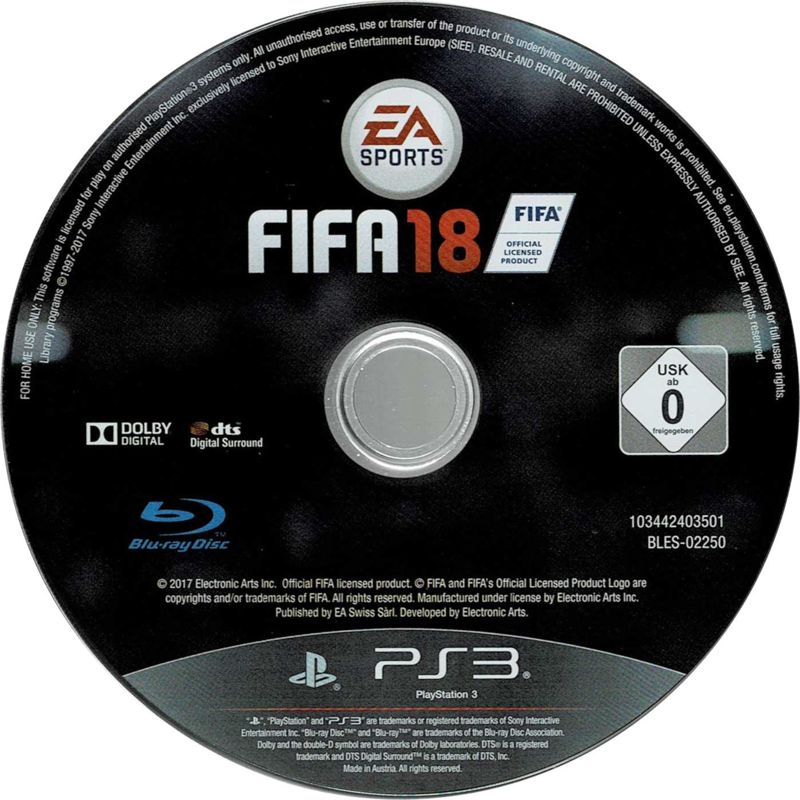 Media for FIFA 18: Legacy Edition (PlayStation 3)
