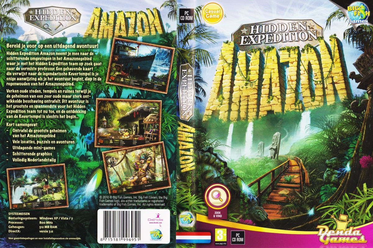 Full Cover for Hidden Expedition: Amazon (Windows) (Denda Games release)