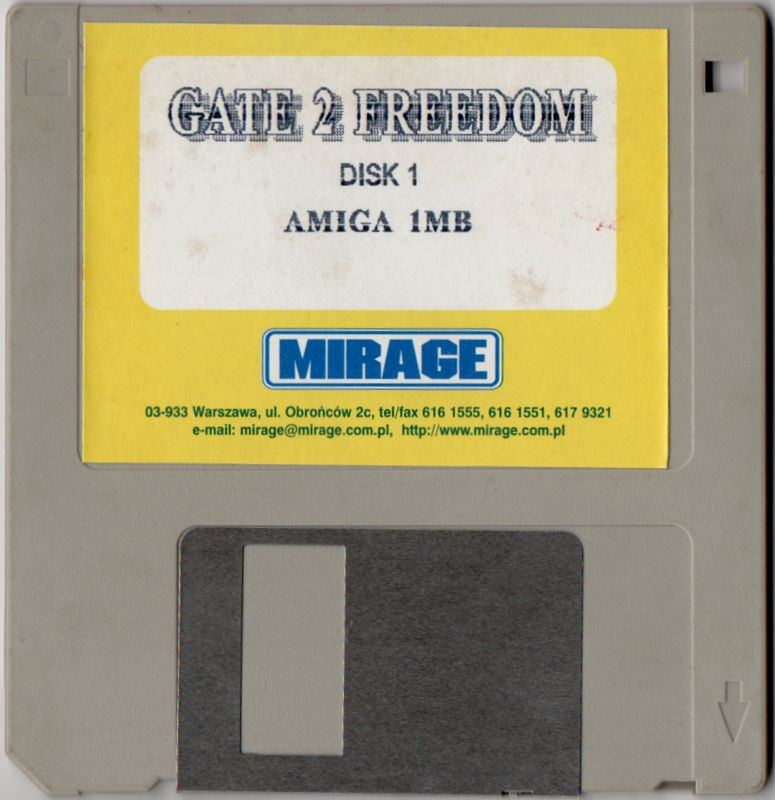 Media for Gate 2 Freedom (Amiga): Disk 1