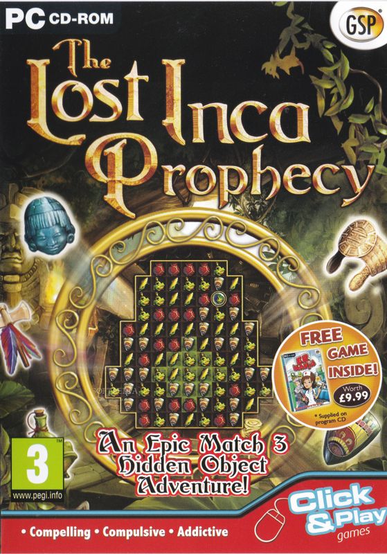Front Cover for The Lost Inca Prophecy (Windows) (GSP release with bonus game E.R. Mania)