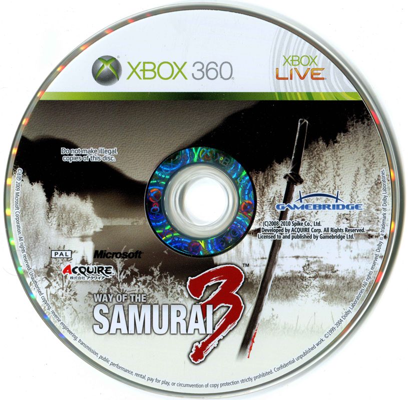 Media for Way of the Samurai 3 (Xbox 360)