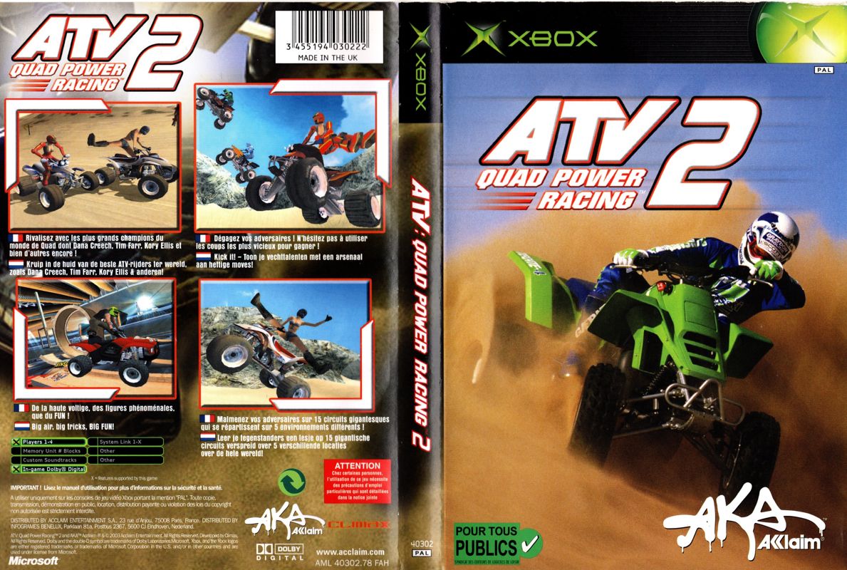 Full Cover for ATV: Quad Power Racing 2 (Xbox)