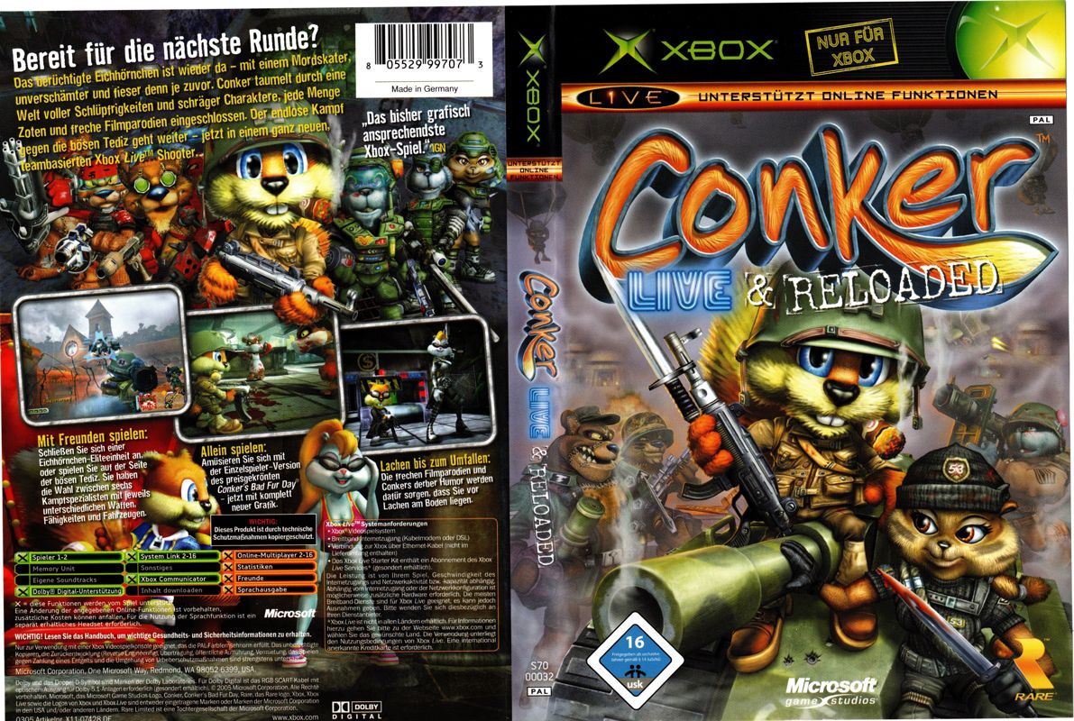 Conker: Live & Reloaded cover or packaging material - MobyGames