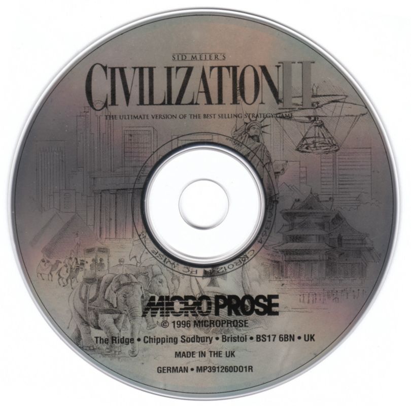 Media for The Best of Microprose Strategy (DOS and Windows): Sid Meier's Civilization II Disc